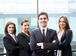 Business Team Smiling