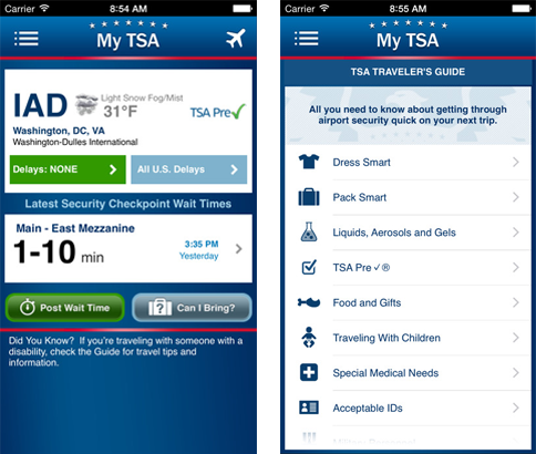 MyTSA-ScreenShots